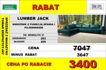 ETAP SOFA - NAROŻNIK LUMBER JACK Z FUNKCJĄ SPANIA I POJEMNIKIEM